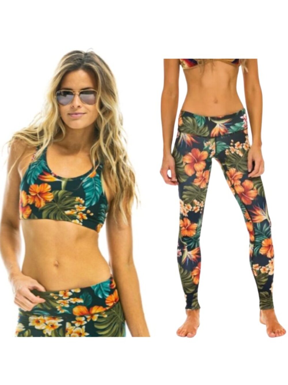 Aviator Nation | Kauai Print Workout Set XS